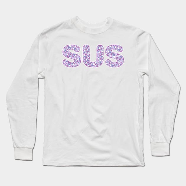 Kinda Sus (Purple) Long Sleeve T-Shirt by DCLawrenceUK